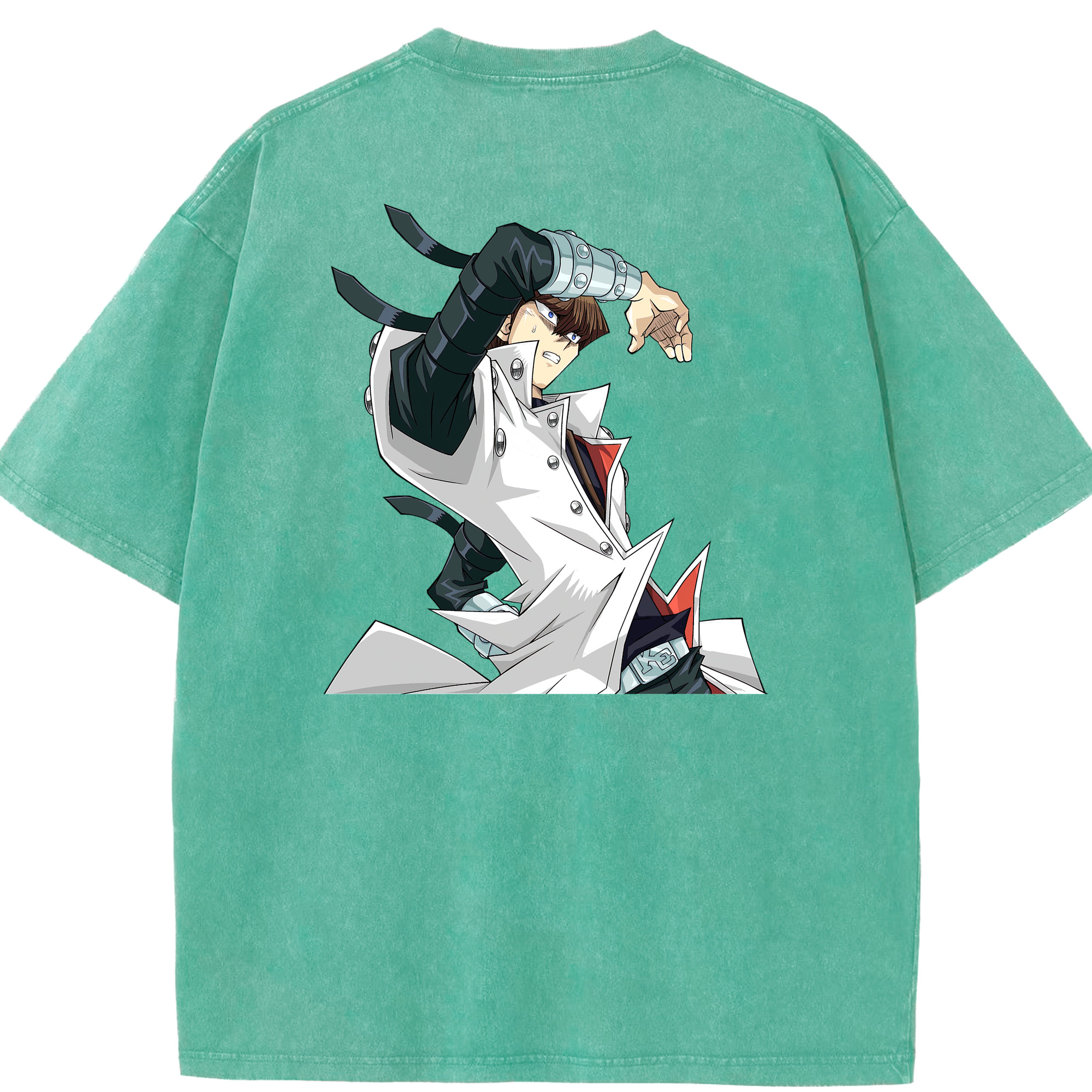 （画像用） 遊☆戯☆王 Yu-Gi-Oh! 綿100% ヴィンテージ風 半袖Tシャツ（背面プリント）
